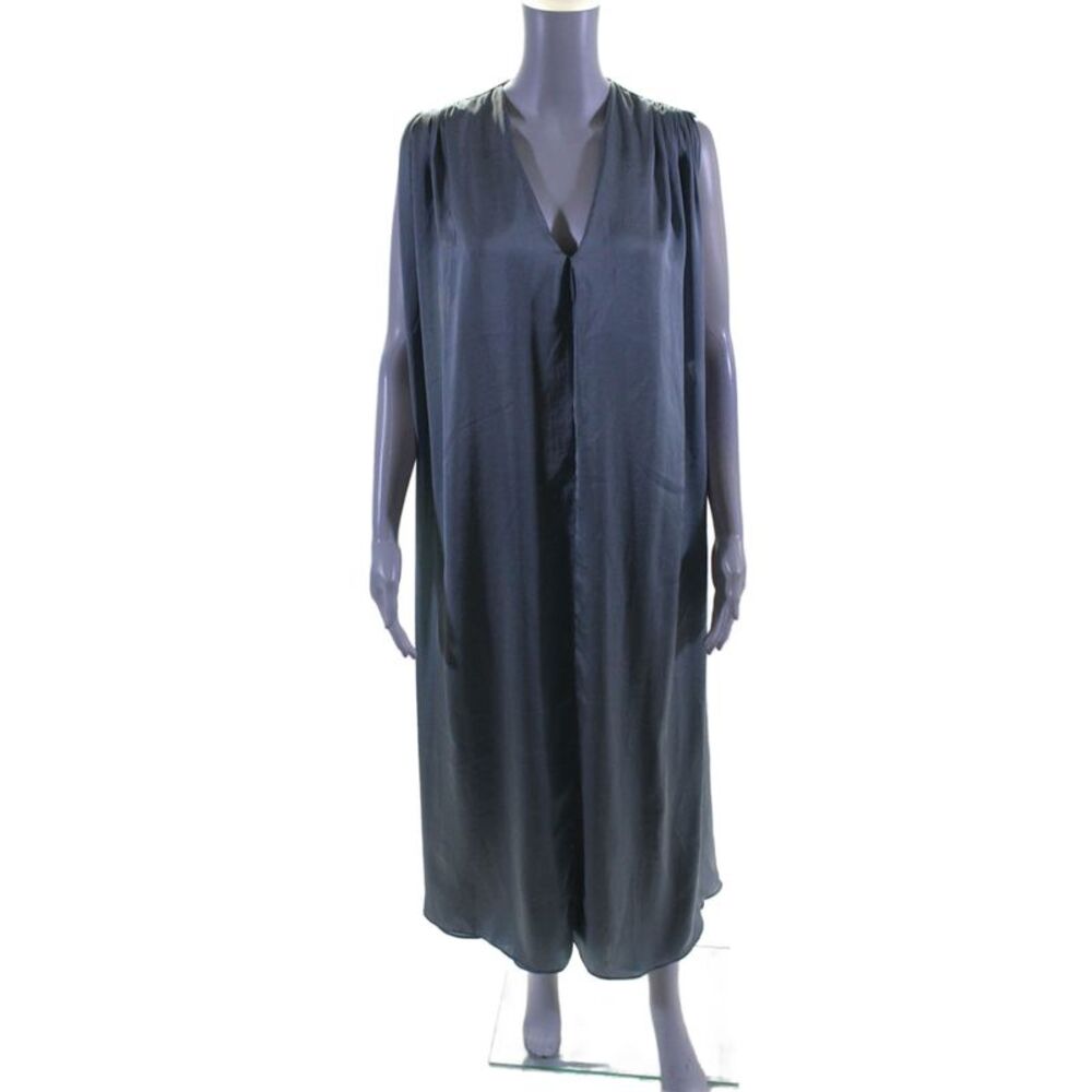 TOME Collective Womens Blue Pleated Midi Dress Blue Size 6 15088345